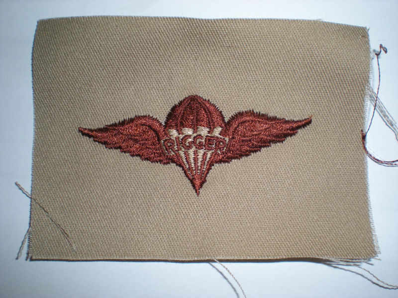 US ARMY DESERT PARACHUTE RIGGER BADGE INSIGNIA -BROWN | eBay
