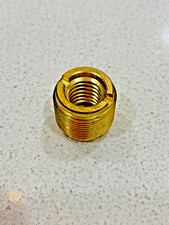 Brass Slotted Adapter 5/8" Male to 3/8" Female Microphone Clip Adapter