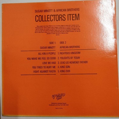 Sugar Minott And The African Brothers | eBay
