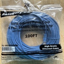 100 FT Cat5 RJ45 Ethernet LAN Network Cable for PC Xbox PS Internet Router Blue