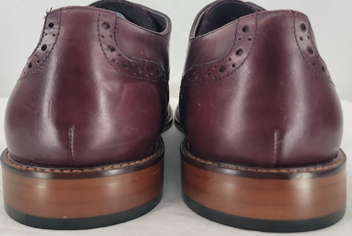Joseph Abboud Owings Cap Toe Lace Up Oxfords size: 9 D width  colour: burgundy s-l1200.jpg main image 2