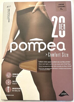 Pompea Comfort Size Sheer Matt Tights, XL