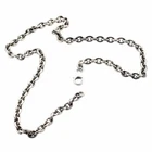 6mm sterling silver curb chain necklace men's for pendant charm