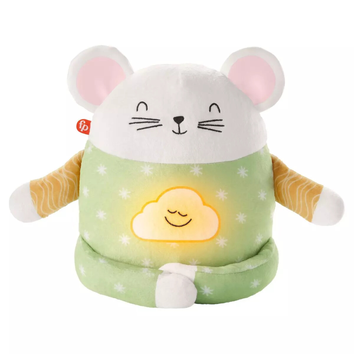 Peluche Ma petite souris de méditation Fisher-Price GJD44 grise pour bébé
