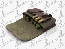 Leather COMBO Rifle/Shotgun Cartridge Holder Pouch Belt Ammo 12Shells.USA Seller