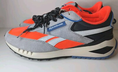 Reebok Athletic Forte Racer Grey Twisted Coral Men's Sneaker Shoe New Size10
