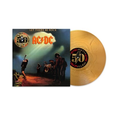 AC/DC - LET THERE BE ROCK (50TH ANNIVERSARY GOLD COLOR VIN   VINYL LP NEU