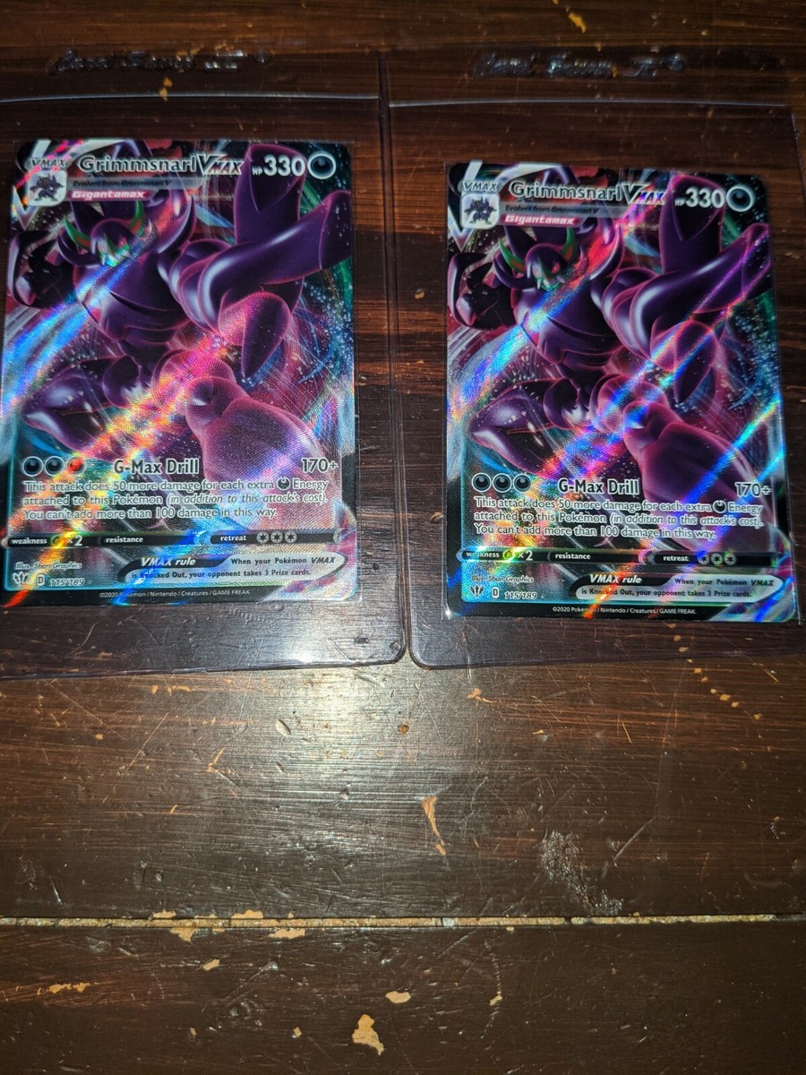 600 dollar pokemon card Grimmsnarl Vmax Ultra Rare 115/189-Darkness Ablaze