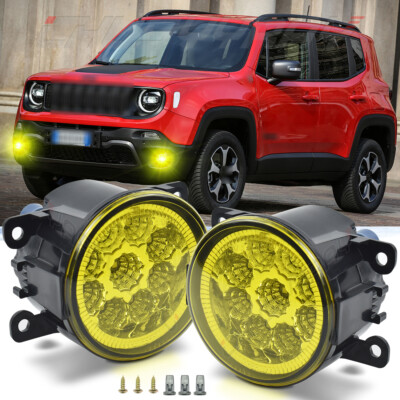 LED Front Bumper Fog Lights Driving Lamp FOR jeep Renegade 2015-2023