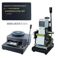 Emboss Number Machine Letters Numbers Embossing Coder Hot Stamping Machine 