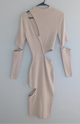 Michael Costello X REVOLVE Mel Cut Out Midi Dress Women's Size XL Ivory NWT | eBay Michael Costello X REVOLVE Mel Cut Out Midi Dress Women's Size XL Ivory NWT | eBay