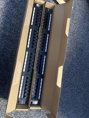 Excel C5E 1HE 24 Port UTP Patchpanel schwarz
