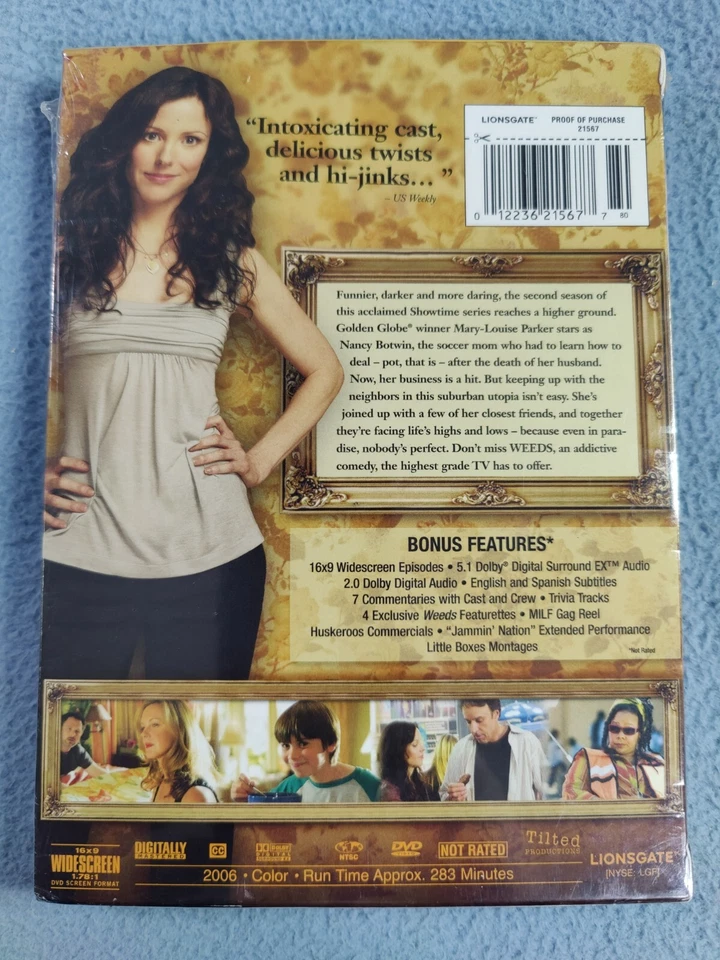 NEW SEALED WEEDS SEASON 2 DVD SECOND SEASON TWO MARY-LOUISE PARKER - Image 2 of 2