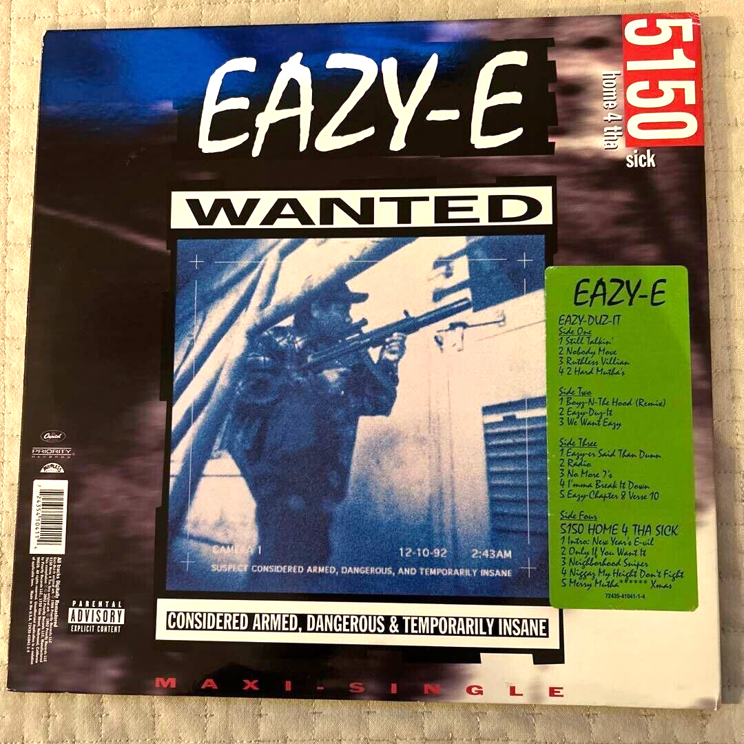 Eazy-E / Eazy-Duz-It 2002 US Reissue Remastered 2LP Ruthless