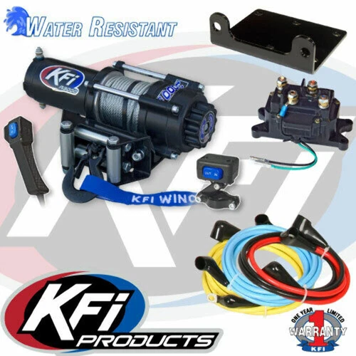 3000 LB KFI Cable Winch & Mount Kit Arctic Cat 700 Alterra 4x4 2016-2021 - Picture 1 of 7