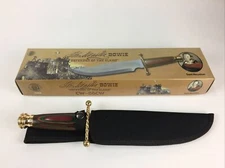 New Chipaway Cutlery Sam Houston Bowie Stainless Steel Blade Wood Handle 15" 
