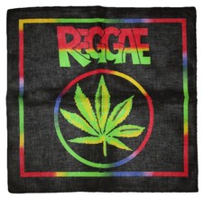 Wholesale Lot 3 Reggae Weed Marijuana Cannabis 100 Cotton 22"x22" Bandana
