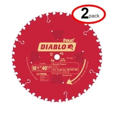 Freud D1040W 10-1/4" x 40 ATB Bigfoot Saw Blade - (2Pack)