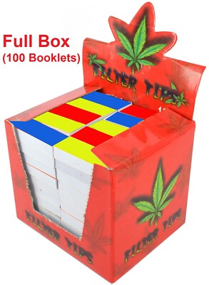 Volle Box 100 Kakerlaken Papierfilter Tipps Rollen Filterspitze Heft Karten Buch