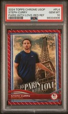 2024 Topps Chrome USOP Stephen Curry #PL4 - To Paris With Love - Red 5/5 PSA 10