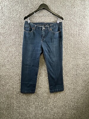 Faded Glory Women's Size 14P Petite Blue Straight Jeans Stretch 