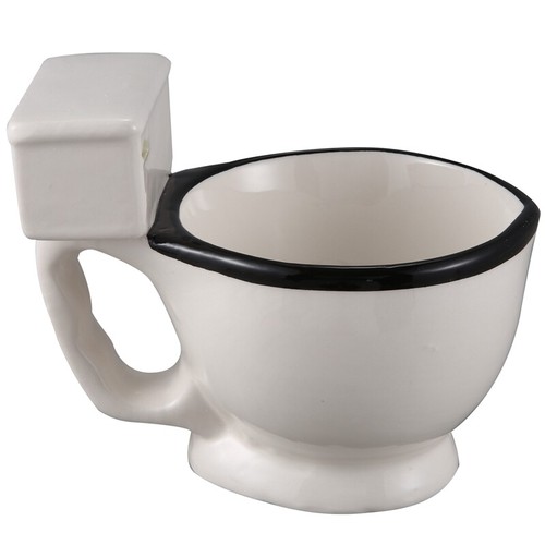 2X(Nouveauté Toilette Tasse en CéRamique avec PoignéE 300Ml Café Thé au Lai7090 eBay