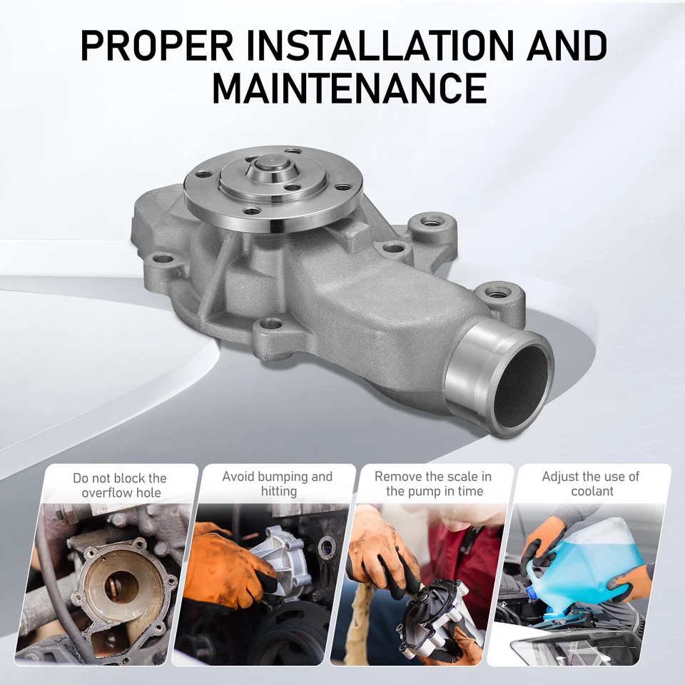 Engine Water Pump W/ Gasket for Jeep Cherokee 1987-2001 4.0L L6 OHV 4626215AE Foto 4 de 4