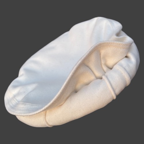 Auténtica gorra de lana Chitrali Pakol - Sombrero de lana afgano blanco para hombre, tradicional - Imagen 1 de 6