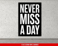 Motivational Fitness Banner - Home Gym Wall Art Decor
