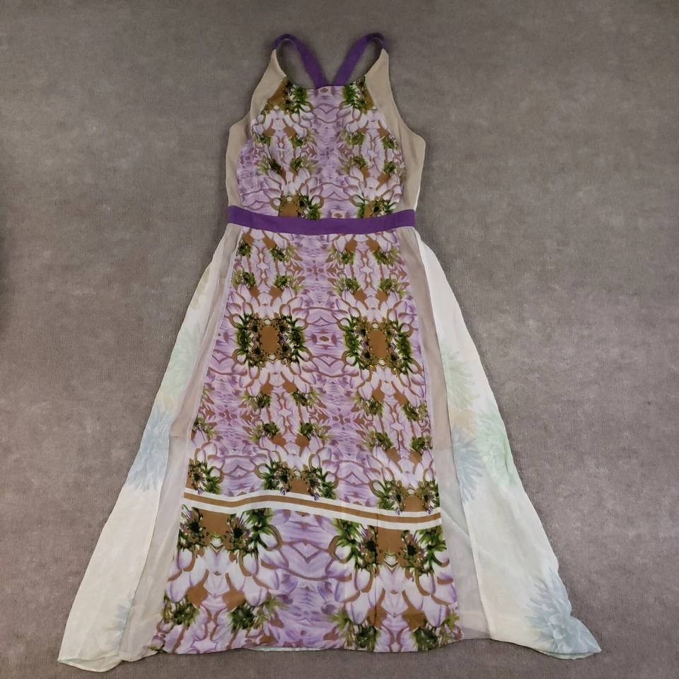 Vestido para mujer W118 By Walter Baker mediano púrpura verde blanco forrado ligero Foto 2 de 4