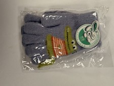 Alligator Character Kid Gloves With Tail 3-6T Boys Super Soft Blue Fun Cute