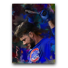 Kris Bryant #33 Art Card Limited 29/50 Edward Vela Signed (Chicago Cubs)