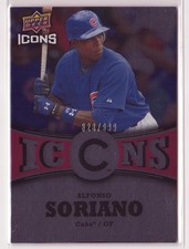 2009 Upper Deck Icons Alfonso Soriano #IC-AS /999