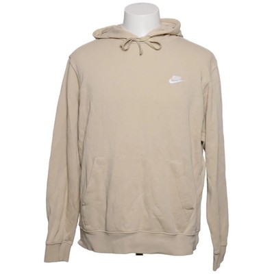 Nike, Kapuzenpullover, Größe: M, Beige, Baumwolle/Polyester, Einfarbig #fdc