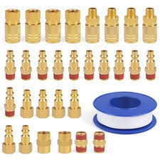 Milosline 30pc 1/4" Air Coupling Brass Quick Connect Compressor Fittings