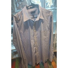 Chaps 081712 Long Sleeve Button Dress Shirt Size 17 1/2 (34-35) Nice Shirt