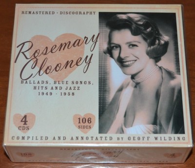 Rosemary Clooney Ballads, Blue Songs, Hits And Jazz 1949-1958 - Sealed 4 CD Set
