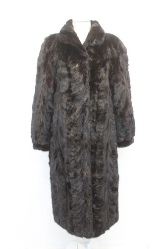 EXCELLENT REVERSIBLE BLACK MINK COAT JACKET WOMEN WOMAN SIZE 8-10 MEDIUM