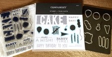 CTMH Z4417 THIN CUTS  C1931 CAKE DAY  make a WISH candles, PARTY TIME, B'day