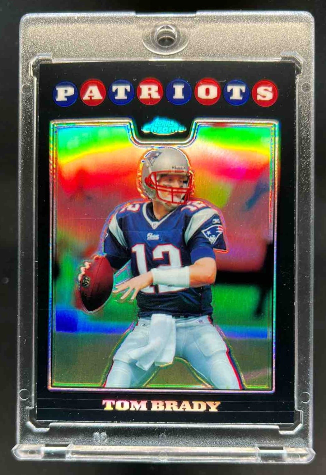 2008 Topps Chrome Tom Brady Refractor #TC3 Patriots