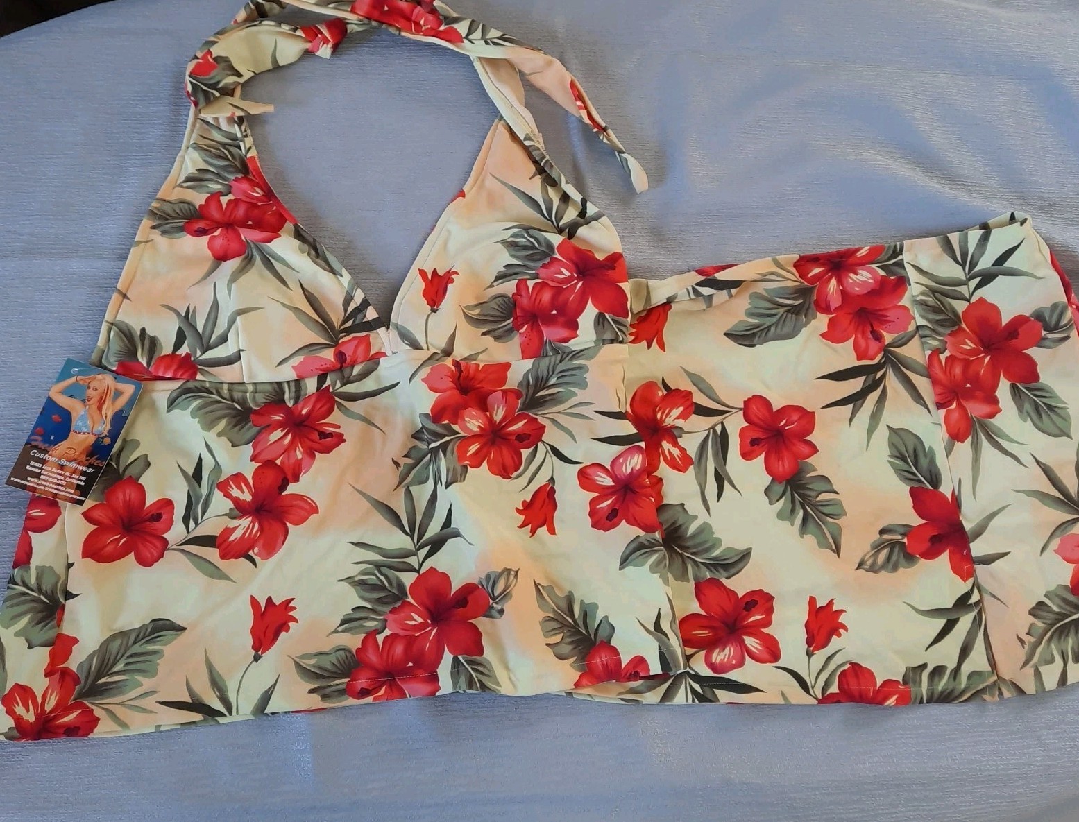 NWOT Fresh Peaches 90 PC Lot Bikinis Covers Separates Yellow Floral S M L XL D image 7