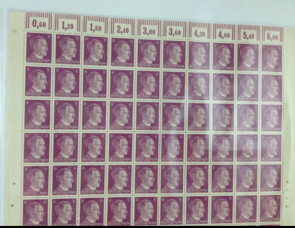 Stamp Germany Mi 785 Sc 510 Sheet 1941 WWII Fascism War Era Hitler MNH - Image 2 of 4
