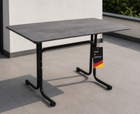 Gartentisch Balkontisch Klapptisch Concrete Smartline Platte Klappbar 120X80Cm