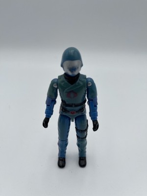 Vintage 1982-3 GI Joe Blue Cobra Commander Enemy Action Figure Hasbro Hong Kong