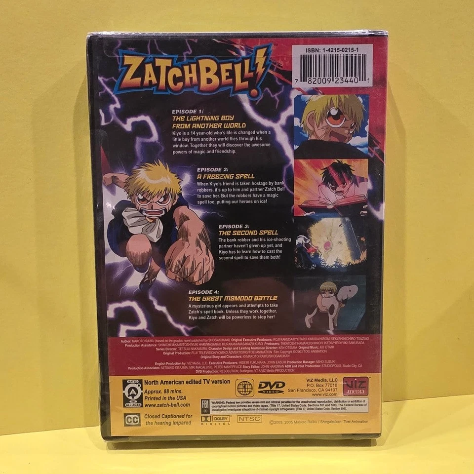 Zatch Bell! Vol 1 The Lightning Boy From Another World. - 2005 - New - Sealed - - Image 2 of 2