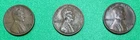 1936 Wheat Penny Lot of (3) One for each mint:  1936, 1936 S, 1936 D