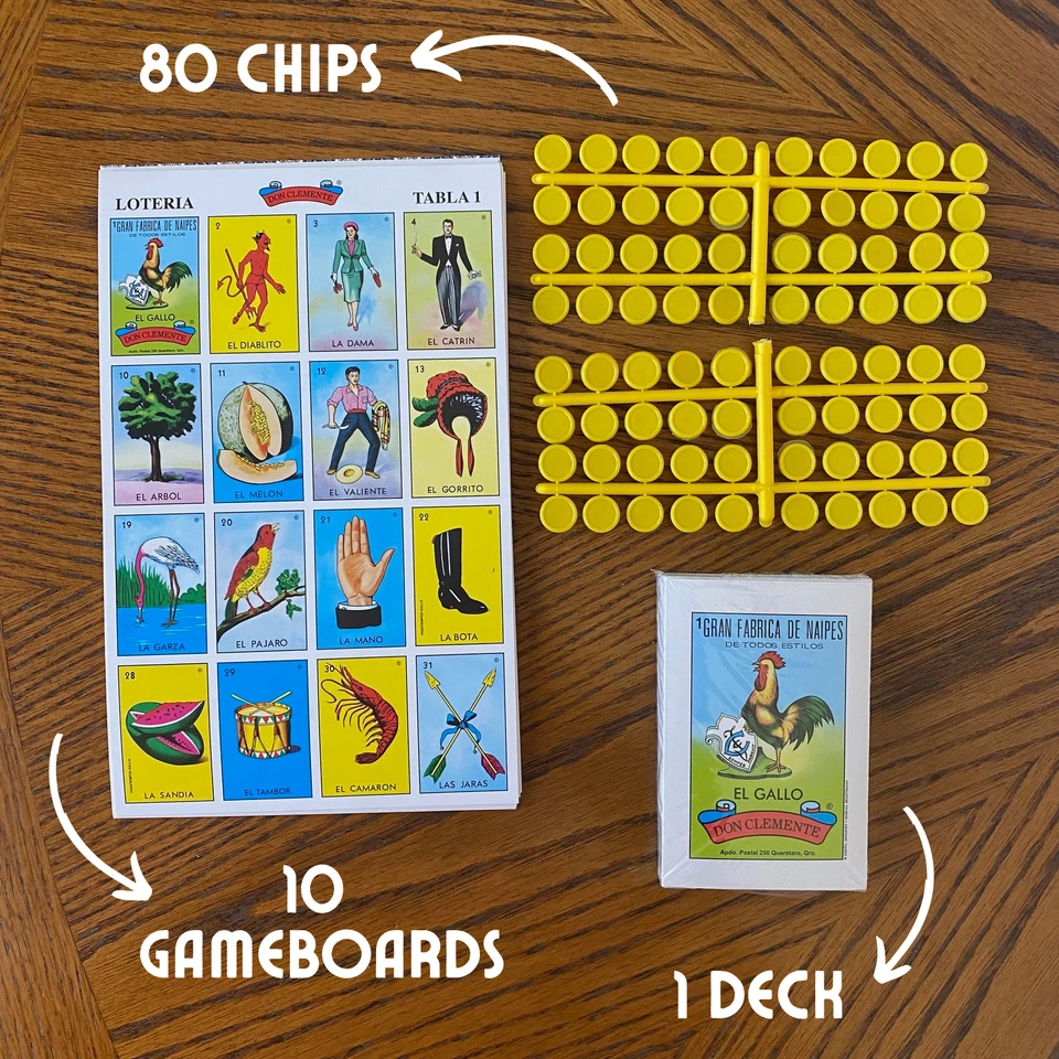 Don Clemente Authentic Loteria Card Game Gift Box Set - Image 2 of 4