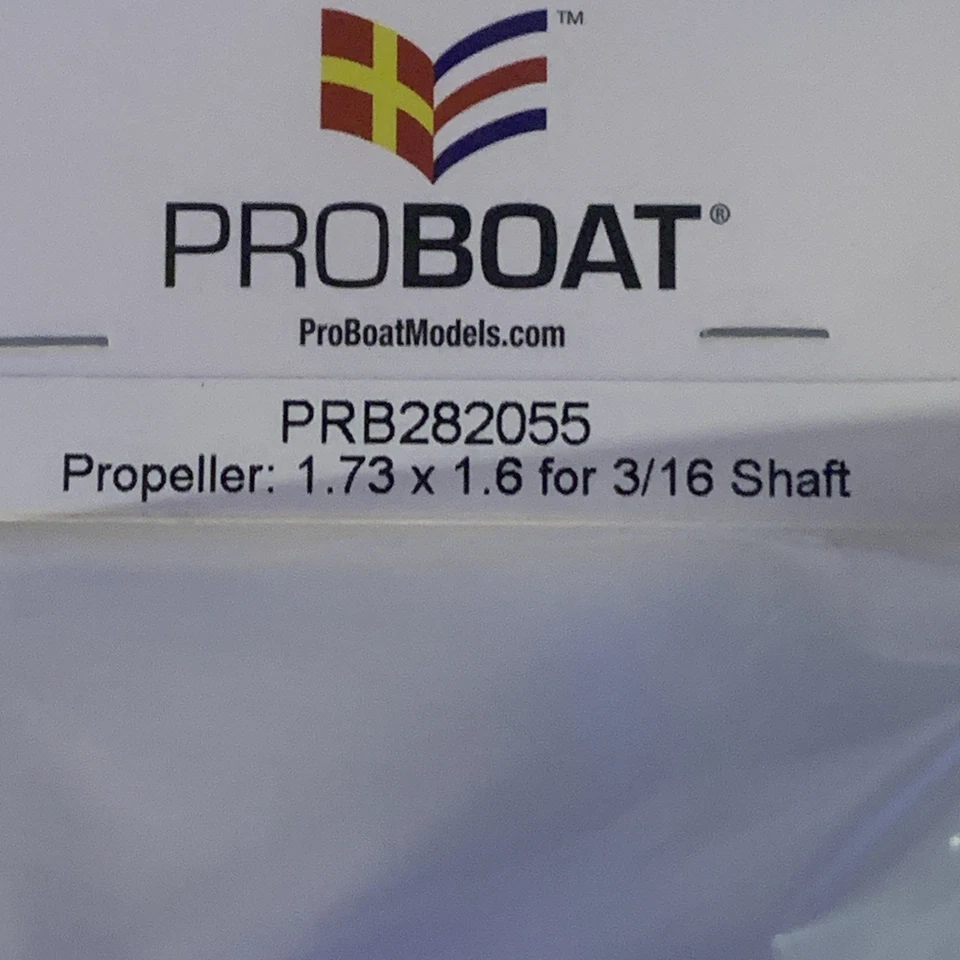 ProBoat 1.73x1.6 Propeller For 3/16 Shaft PRB282055 NEW - Image 2 of 3
