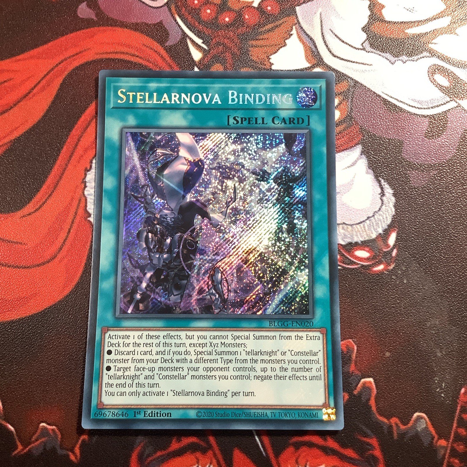 Stellarnova Binding BLGG-EN020 YuGiOh Battles of Legend: Glorious Gallery trading card — raw and PSA graded price guide