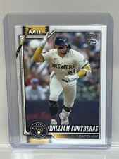2026 Topps Series 1 #192 William Contreras Milwaukee Brewers Baseball Card